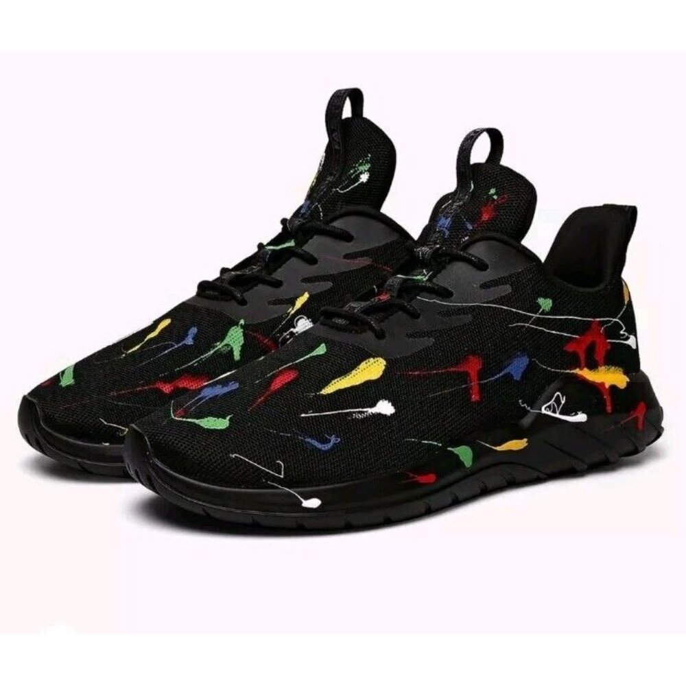 NEW Soulsfeng Running Shoes Olympic Spray Sneakers Mens US Size 14. B150